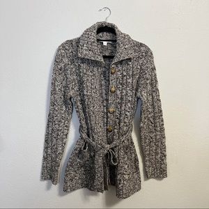 By Design | Cable Knit Open Front Cardigan Button Sweater Coat